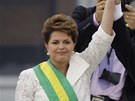 Brazilská prezidentka Dilma Roussefová a její pedchdce Lula da Silva.
