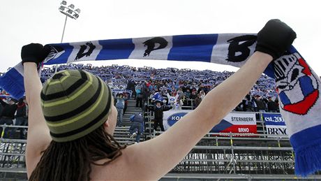 Na svítkovský stadion dorazila i ada fanouk z Brna.