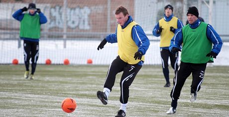 Zimní trénink fotbalist Mladé Boleslavi