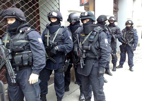 Policejní zásahová jednotka. Ilustraní foto