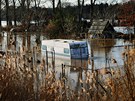 V Lounech se vylila rozvodnná eka Ohe. (17. ledna 2011)