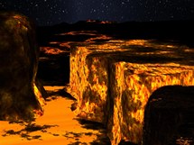 Vizualizace možného povrchu planety Kepler-10b