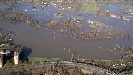 Povodn leden 2011 - Plze Skvrany