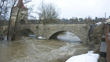 Velká voda ve Stíbe (14.1.2011)