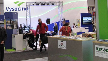 Expozice kraje Vso�ina na veletrhu Regiontour 2011 v Brn�. 