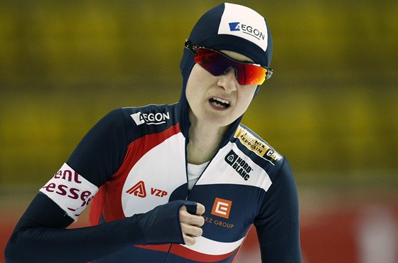 Martina Sáblíková v závod na 1500 metr na Svtovém poháru v Moskv