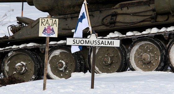 U Nové Vsi na Jablonecku se uskutečnila rekonstrukce historické bitvy druhé světové války na hranici Finska se Sovětským svazem. (22. leden 2011)