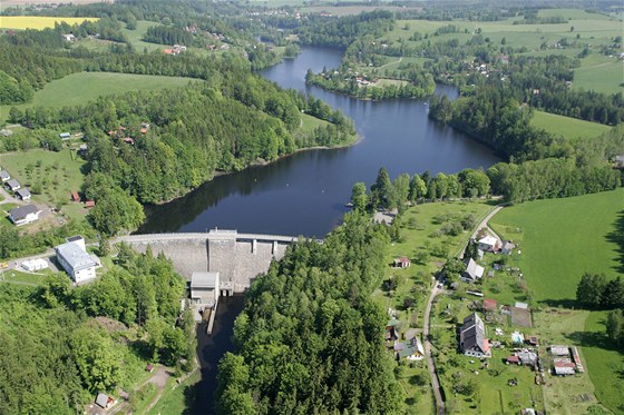 Pastvinská pehrada. Jeden z nejpitalivjích prázdninových turistických cíl. A zásobník vody pro období sucha. Ilustraní foto.