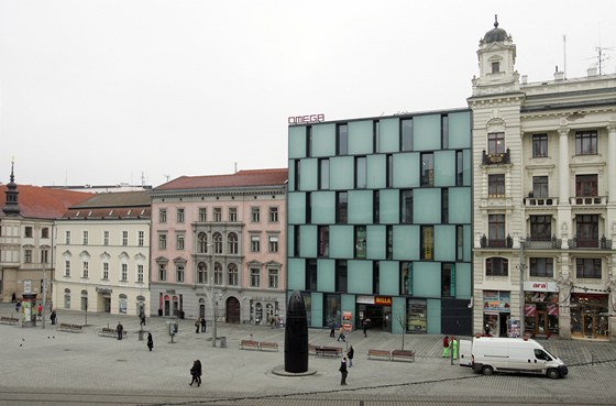 Palác Omega na námstí Svobody v Brn. Dm od studia Kuba Pila architekti...