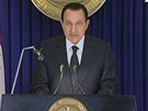 Egyptský prezident Husní Mubarak ve svém prvním televizním projevu od zaátku nepokoj.