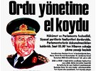 Kontrolu pevzala armáda. Titulní stránka tureckého listu Hürriyet z 12. záí 1980