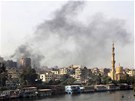 Dým nad Káhirou (28. ledna 2011)