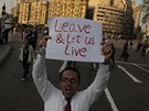 Pes tisíc protestujících v egyptské Káhie se doadovali odstoupení prezidenta Mubaraka