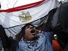 Demonstrant v Káhie