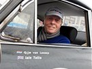 Gijs van Lennep, bývalý pilot F1, pi závodu veterán The Winter Trial v Letohradu