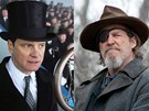 Neekaní rivalové: Colin Firth jako koktavý panovník z filmu Králova e a Jeff Bridges coby jednooký erif z Opravdové kuráe: oscarové nominace je postavily proti sob pekvapiv oste.