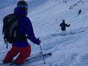 Jízda po náro�ném terénu dol� byl pro mnohé skute�ný boj