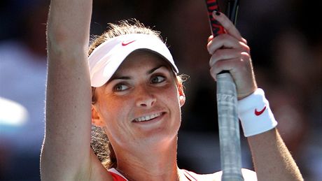 Iveta Beneová se raduje z postupu