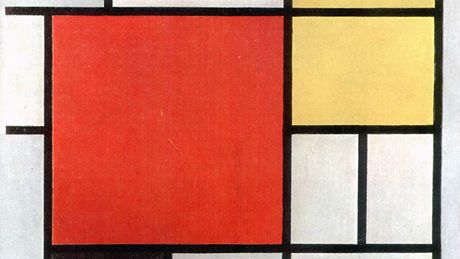 Piet Mondrian: Jedna z jeho variací; tato konkrétn z roku 1921