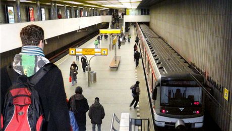 Prask stanice metra Smchovsk ndra. Ilustran foto