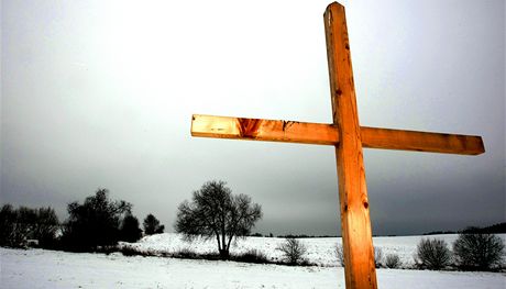 Kí na míst hrobu u obce Dobronín na Jihlavsku.