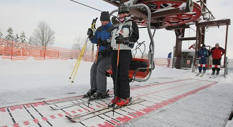 Ski snowpark na Harusov kopci v Novm Mst na Morav.