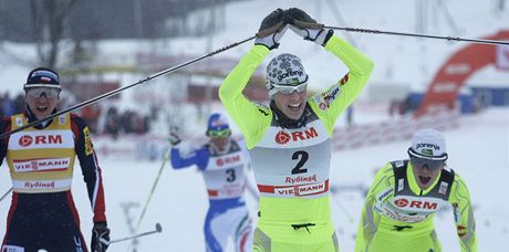 Vesna Fabjanová vítzí ve sprintu SP v ruském Rybinsku.