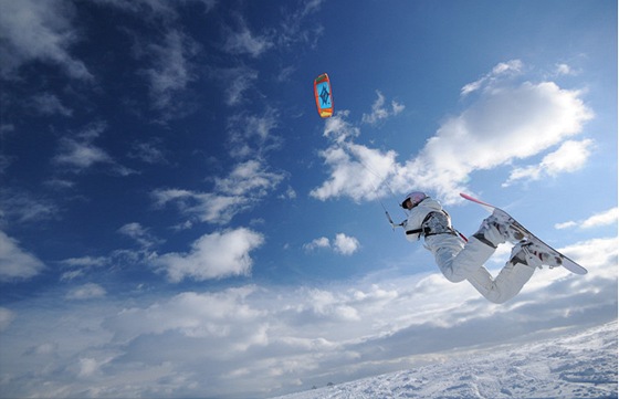 Snowkiting 