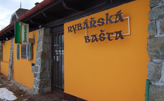 Restaurace Rybáská bata u Brnnské pehrady.