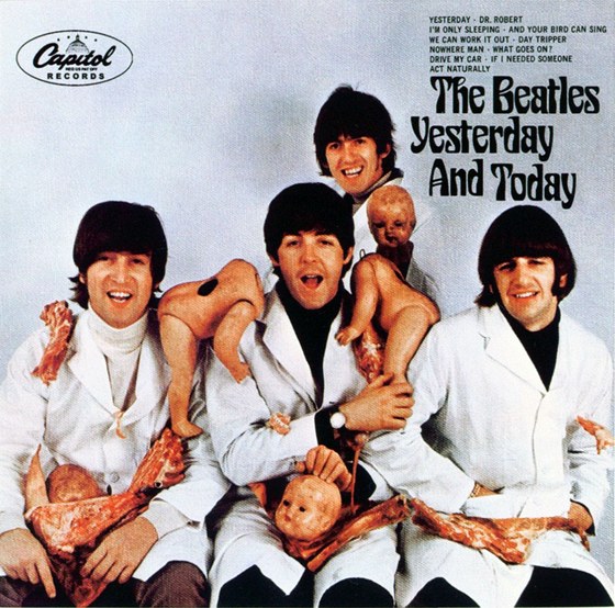 "Nekonvenční" obal alba The Beatles: The Beatles Yesterday And Today