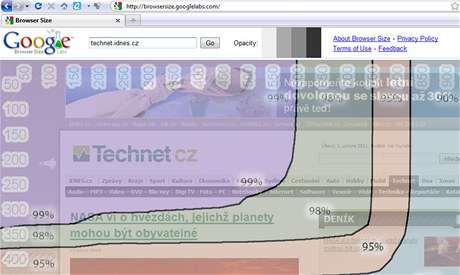 Google Browser Size 