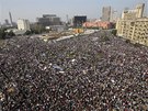 Protivládní demonstrace v egyptské Káhie (1. února 2011)