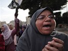 Demonstrace proti egyptskému prezidentu Husnímu Mubarakovi na káhirském námstí...