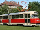 Tramvaj �KD T2 �. 133 z roku 1958