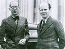 Bohuslav Fuchs (na snmku vpravo) se v roce 1935 setkal s francouzskm zakladatelem funkcionalismu Le Corbusierem.