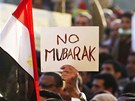 Demonstrace v ulicích egyptské metropole Káhiry (31. ledna 2011)