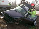 Tragická dopravní nehoda na dálnici v Prostjov. (9. února 2011)