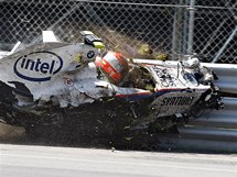 Robert Kubica pi tk havrii v Kanad.