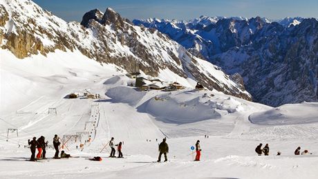 Lyování v nmeckém Garmisch-Partenkirchenu