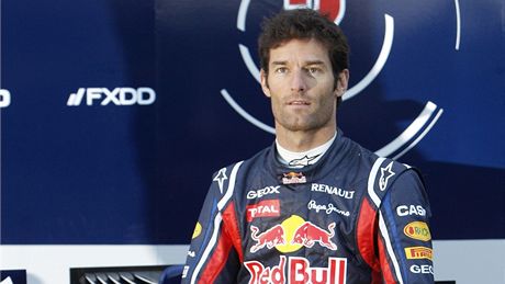 Mark Webber pi pedstavení nového vozu Red Bull
