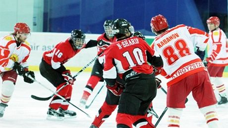 Momentka z utkání Kyrgyzstán - Bahrajn