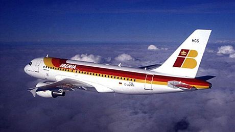 Letadlo španělské letecké společnosti Iberia.