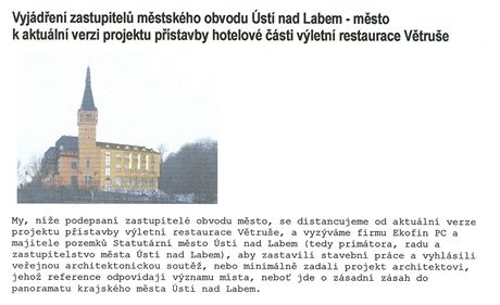 Nvrh dostavby restaurace Vtrue podle ateliru Archatelier 2000.