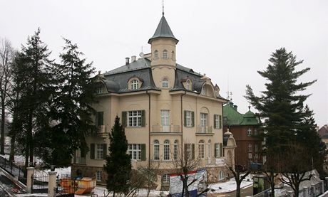 Becherova vila v Karlových Varech. 