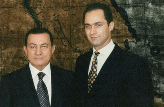 Husní a Gamál Mubarakové