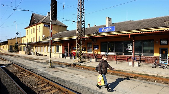 Vlakové nádraží ve Vsetíně.