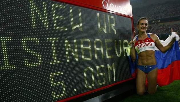 Ruská tykaka Jelena Isinbajevová pekonala dalí svtový rekord. 