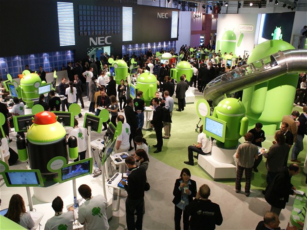 Svt Google Android na Mobile World Congress 2011 v Barcelon