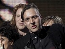 Grammy za rok 2010 - Win Butler z Arcade Fire (Los Angeles, 13. února 2011)