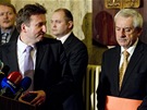 Ministr zdravotnictví Leo Heger a prezident eské lékaské komory Milan Kubek.